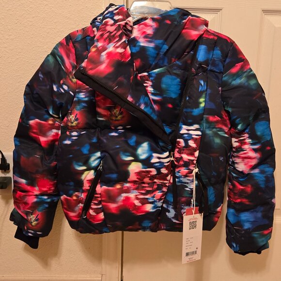 Obermeyer Isla Jacket Teen Size M 10-12, Color Bloominescense, NEW Hooded - Picture 4 of 15